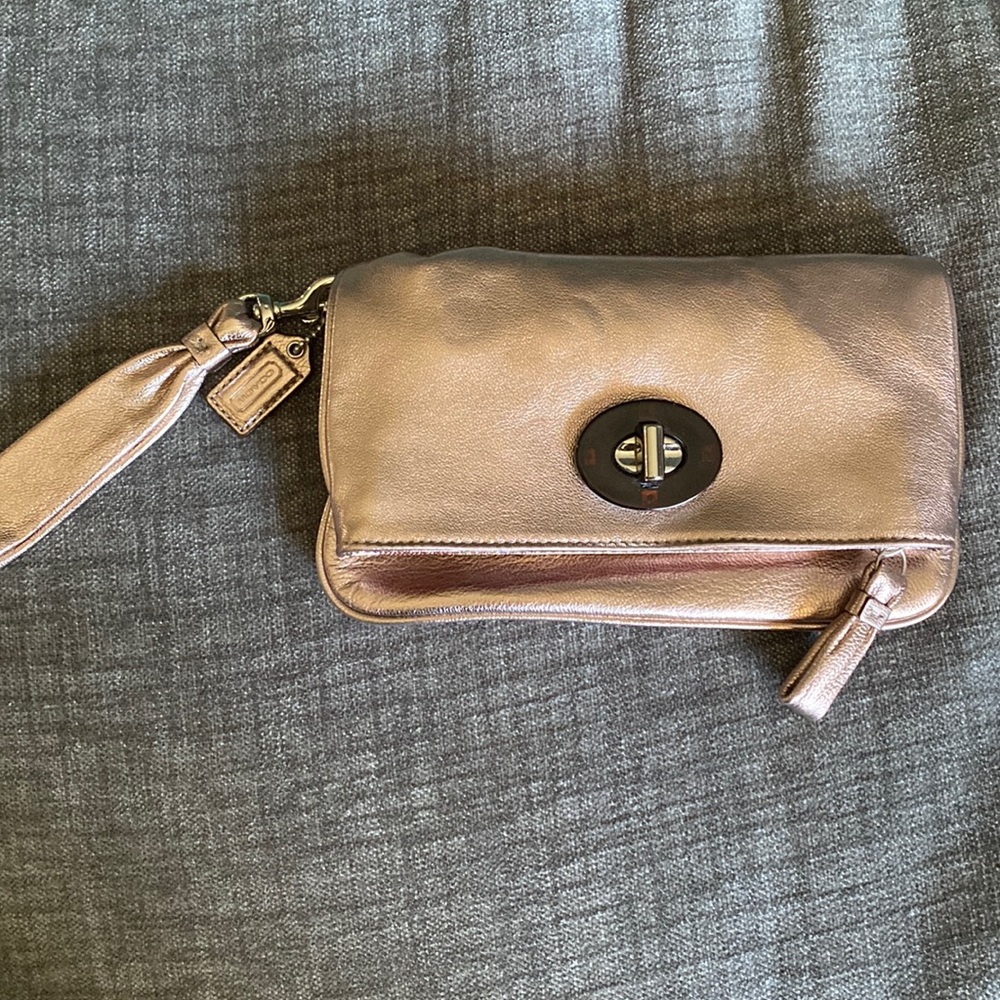 Coach Rose Gold Wristlet